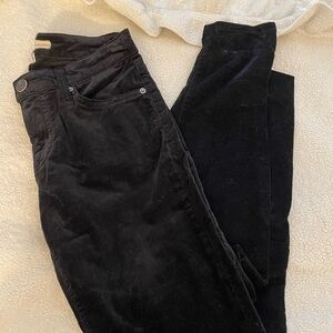 Joie velvet black skinny pants
